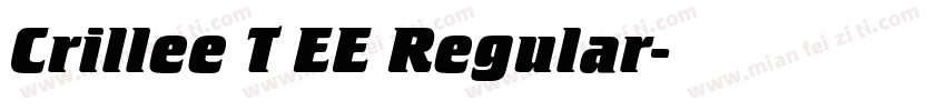 Crillee T EE Regular字体转换
